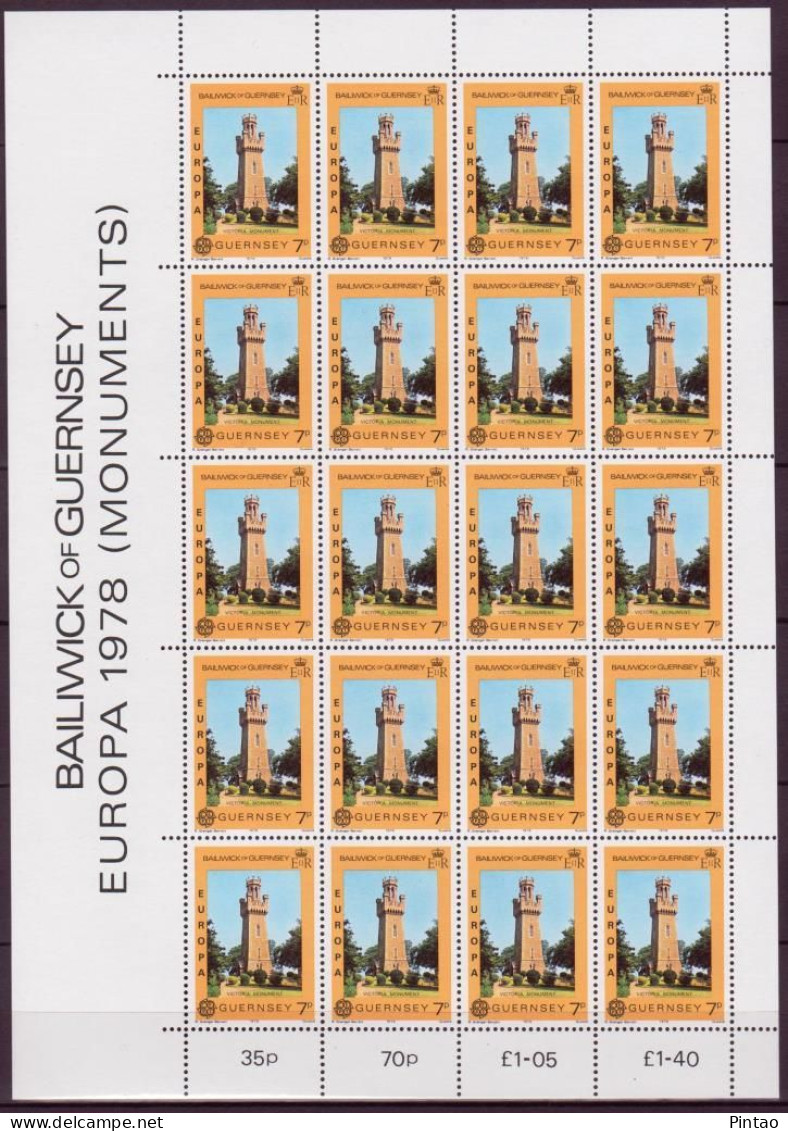 CEPT936 -  GUERNSEY 1978 -  MNH (EUROPA CEPT - 2 F.M.) - 1978