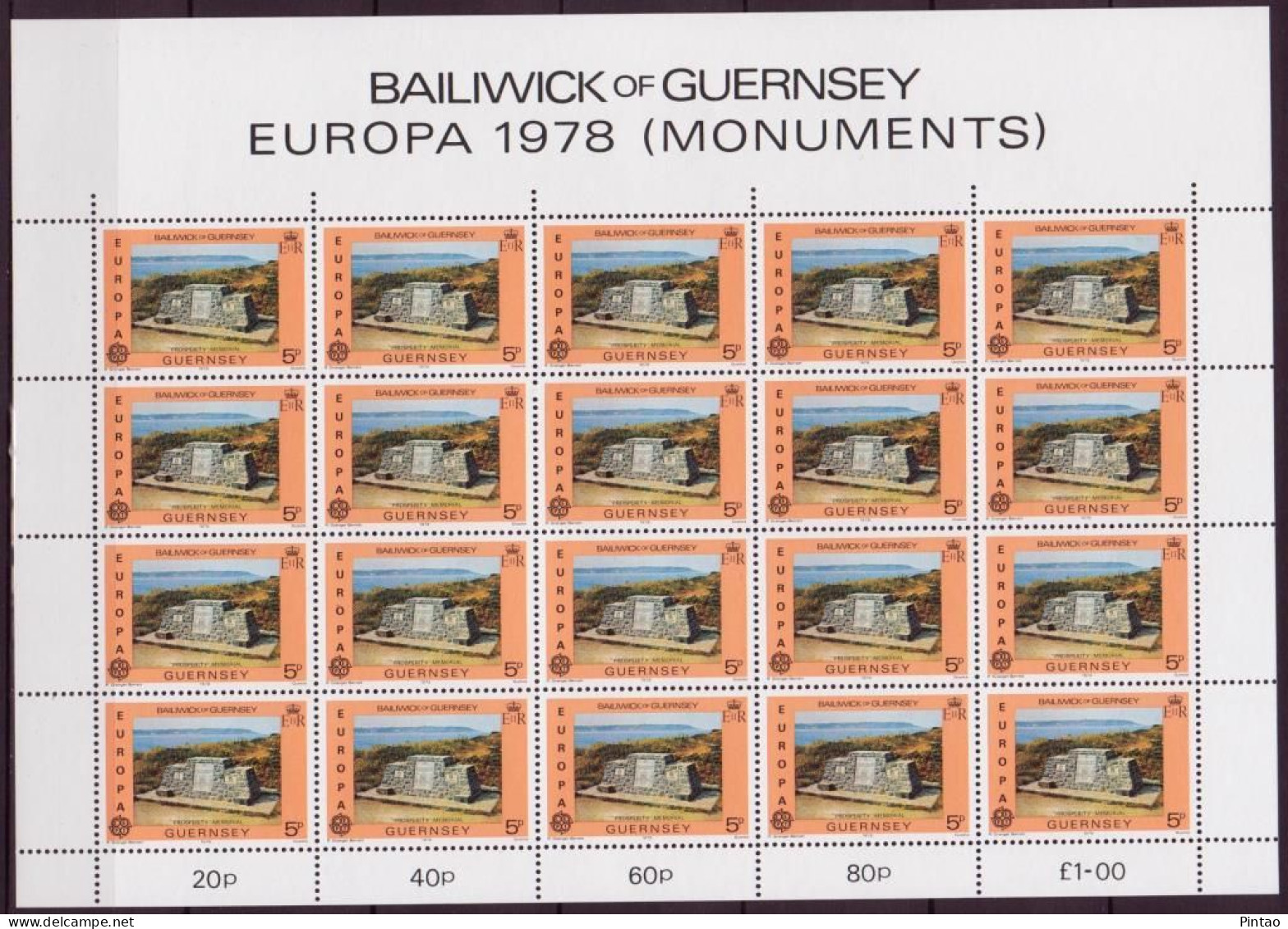 CEPT936 -  GUERNSEY 1978 -  MNH (EUROPA CEPT - 2 F.M.) - 1978