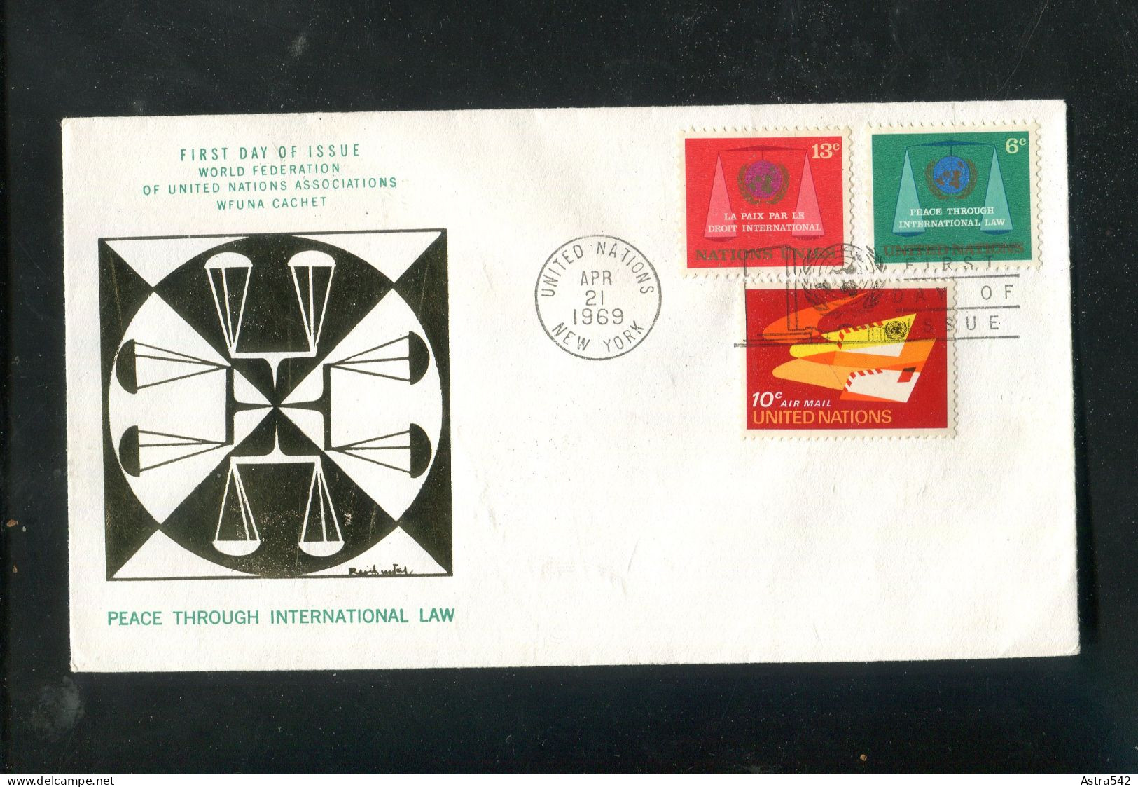 "UNO-N.Y." 1969, Mi. 213-215 FDC (50052) - FDC