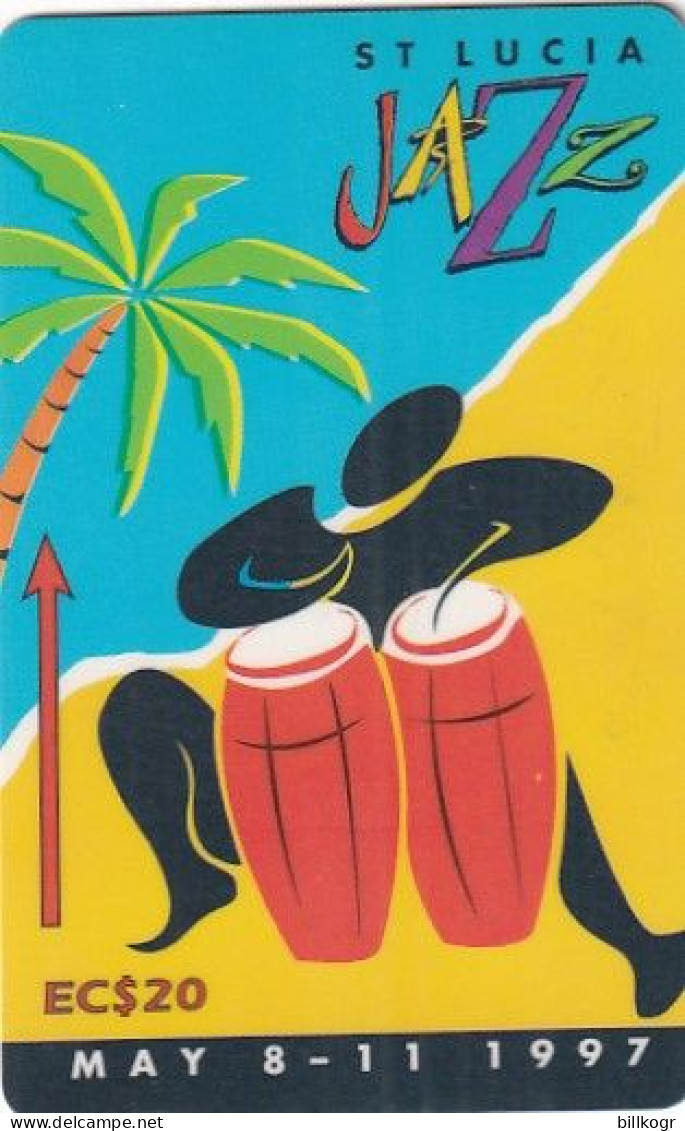 ST.LUCIA ISL.(GPT) - Jazz Festival 1997 3, CN : 147CSLE/B, Tirage %40000, Used - St. Lucia