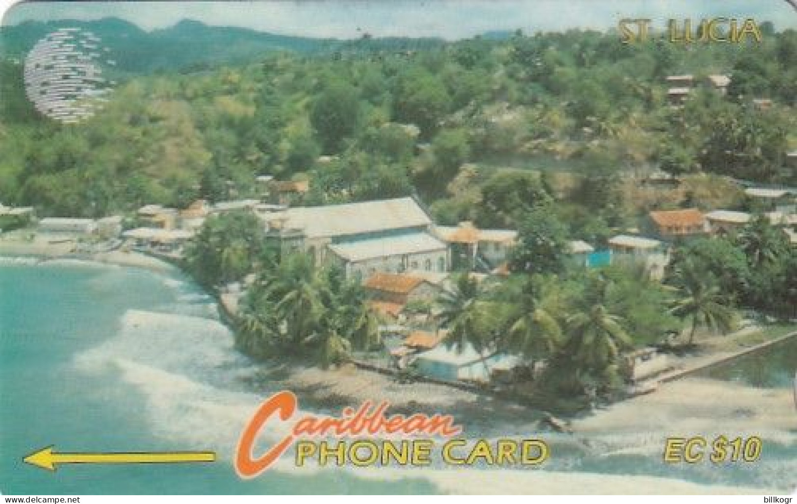 ST. LUCIA ISL.(GPT) - Coastline, CN : 13CSLB, Tirage 15000, Used - Santa Lucía