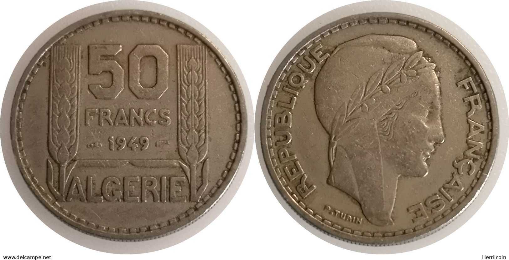 1949  - 50 Francs Turin  Algérie - Algeria