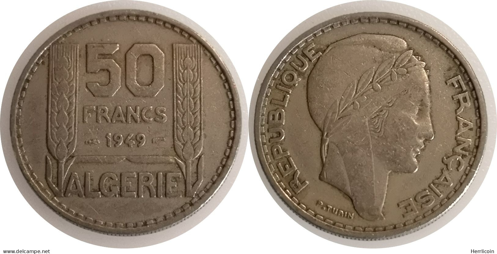 1949  - 50 Francs Turin  Algérie - Algerien