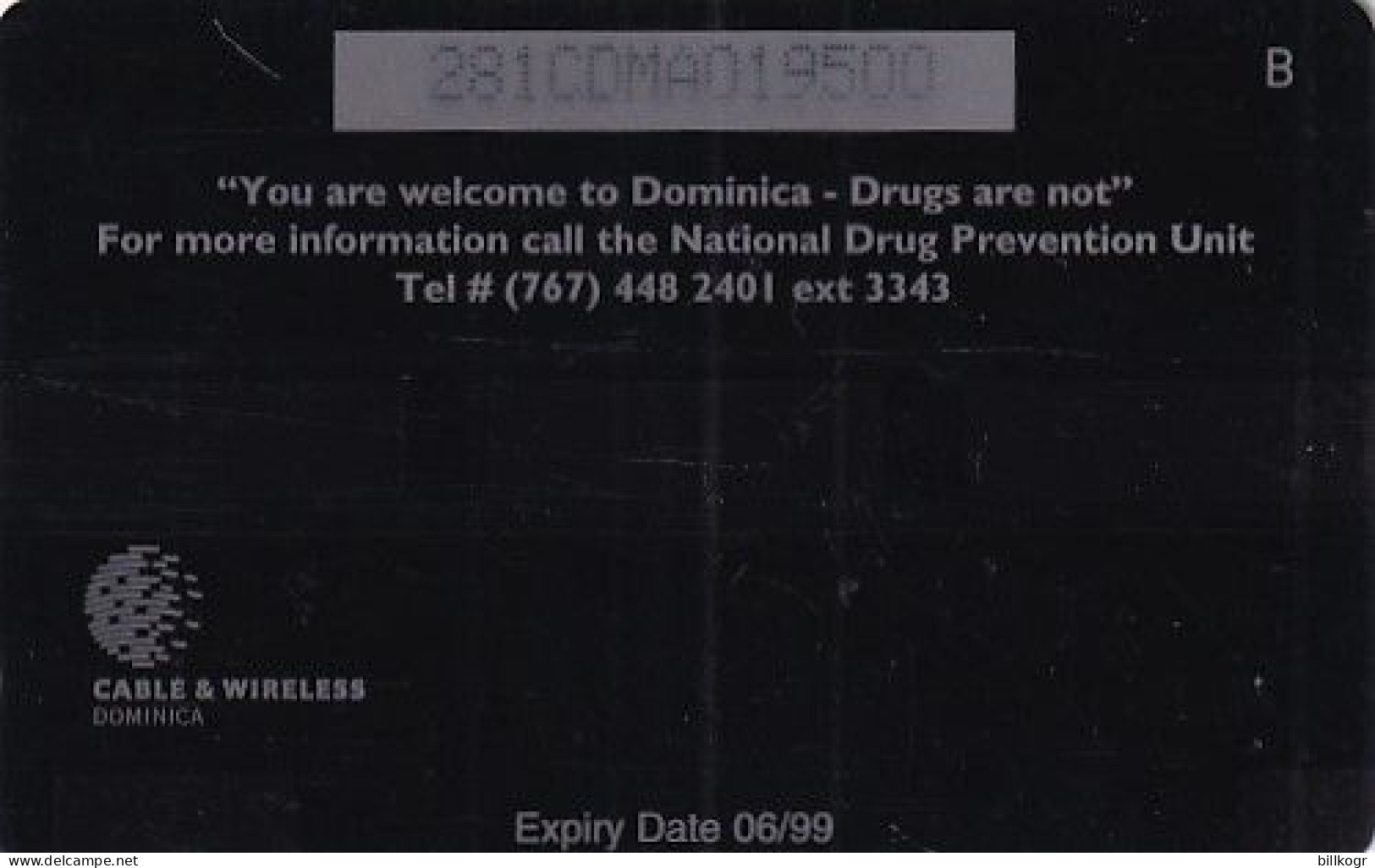 DOMINICA(GPT) - Drugs Hurt, CN : 281CDMA/B, Tirage %35000, Used - Dominica