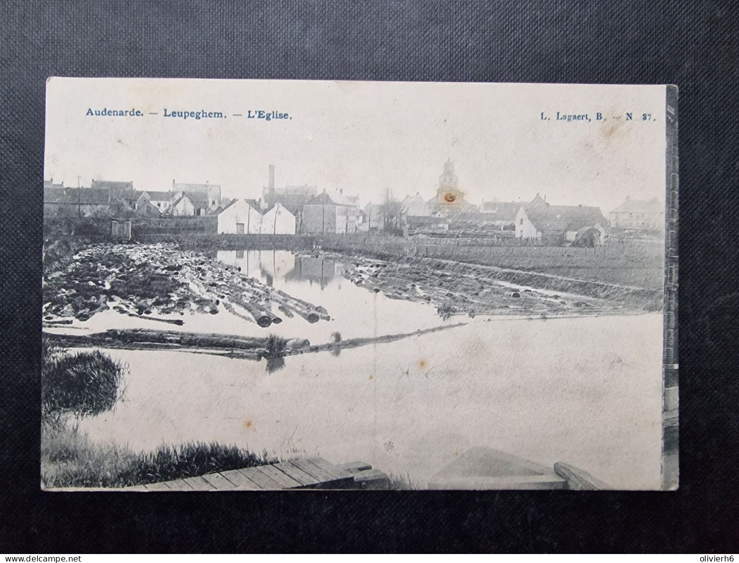 CP BELGIQUE (V1917) AUDENARDE LEUPEGHEM (2 Vues) L'église Lagaert Num 37 - Circulé En 1912 - Oudenaarde