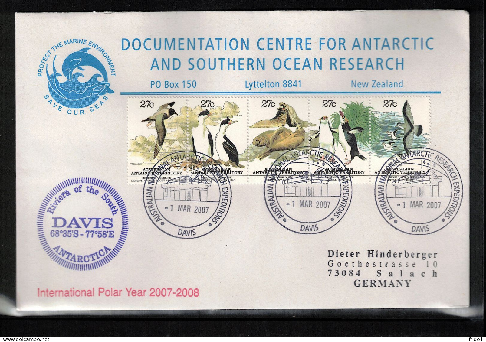 AAT 2007 Australian National Antarctic Research Expeditions - International Polar Year 2007-2008 - Año Polar Internacional