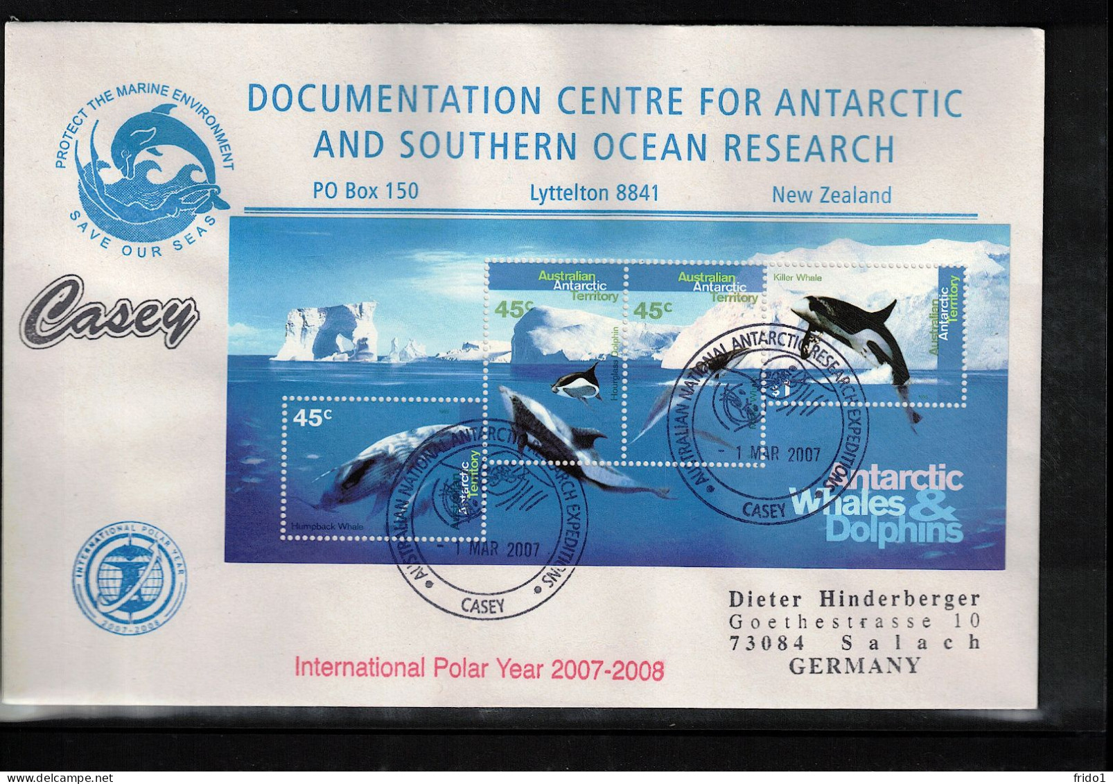 AAT 2007 Australian National Antarctic Research Expeditions - International Polar Year 2007-2008 - Año Polar Internacional