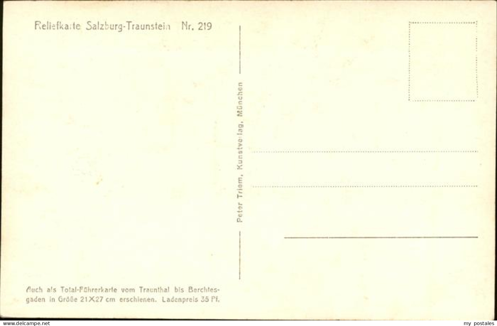 41228647 Salzburghofen Oberbayern Reliefkarte Nr 219 Freilassing - Freilassing