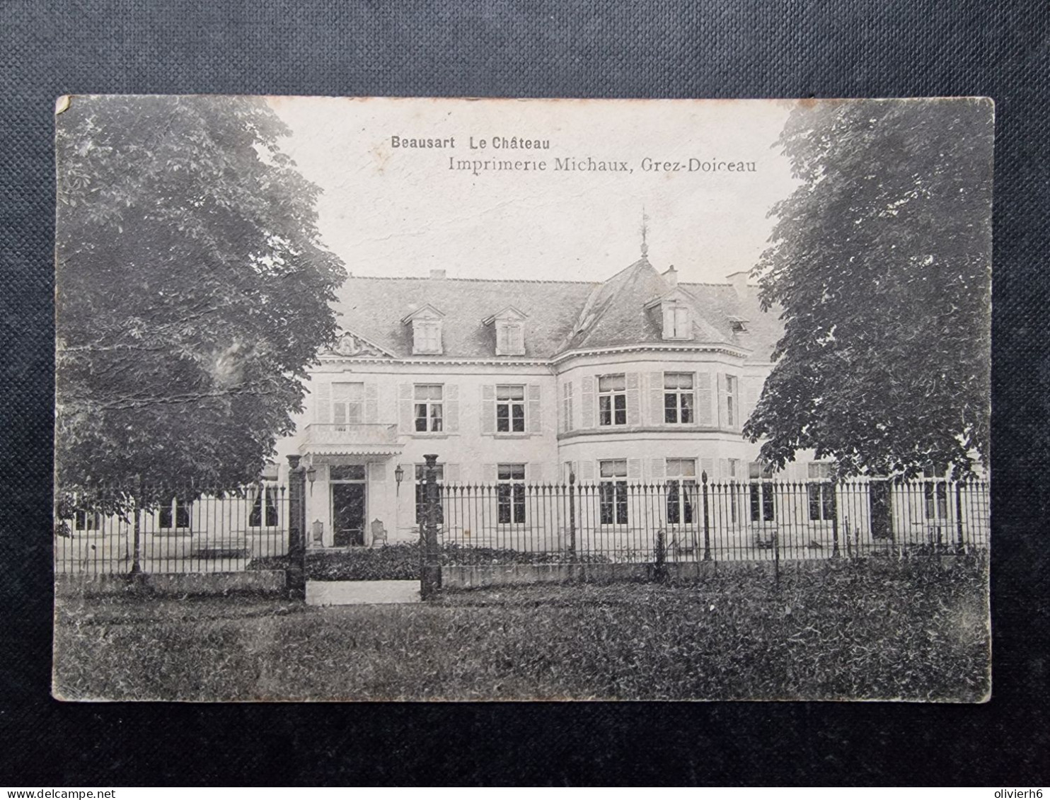 CP BELGIQUE (V1917) BEAUSART (2 Vues) Le Château - Imprimerie Michaux Grez-Doiceau - Grez-Doiceau
