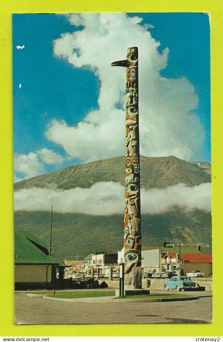 Canada JASPER The TOTEM Pole Canadian National Depot Cars Autos Voitures - Jasper