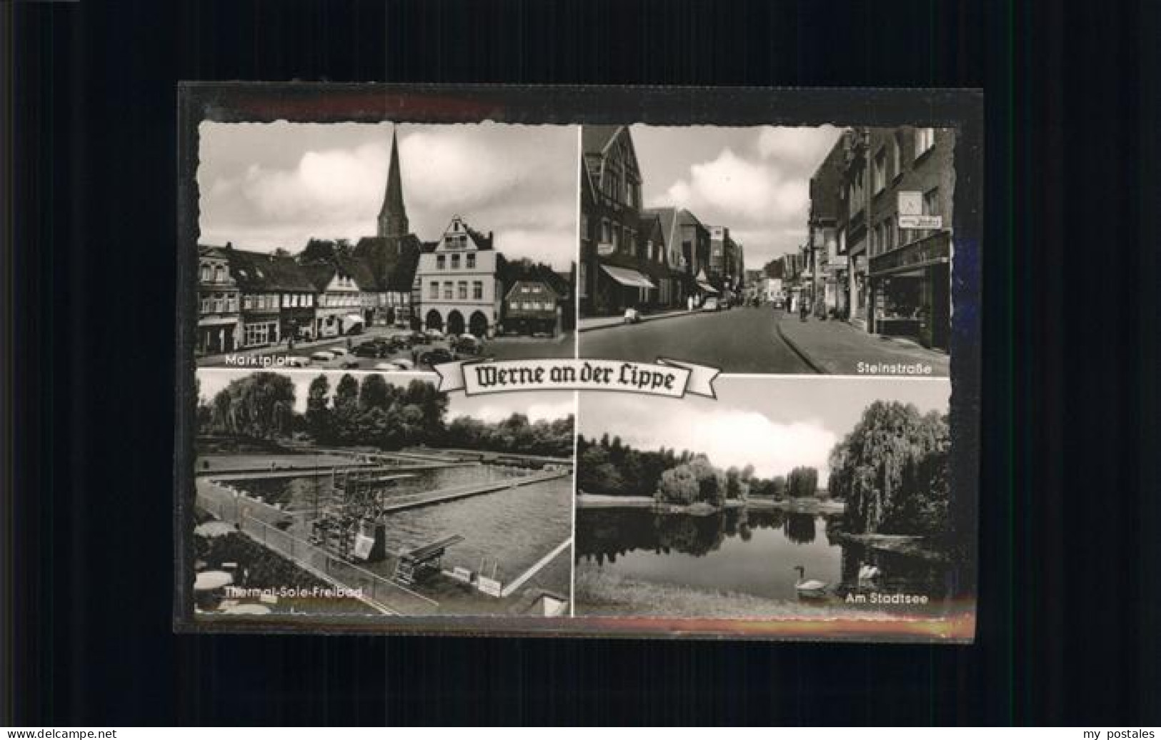 41228554 Werne Unna Marktplatz Stadtsee Steinstrasse Thermal Sole Freibad Werne  - Werne