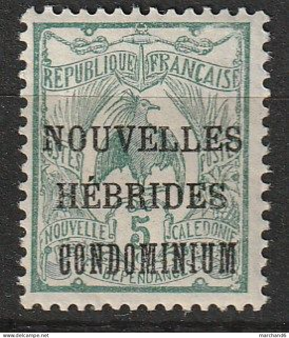 Nouvelles Hébrides Timbre De Nouvelle Calédonie De 1905/1907 Surchargés N°15 Neuf* - Nuevos