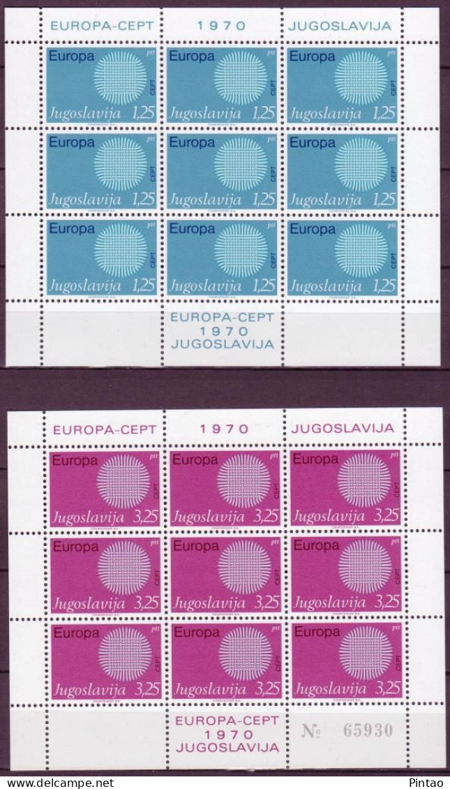 CEPT946 -  JUGOSLÁVIA 1970 -  MNH (EUROPA CEPT - 2 F.M.) - 1970