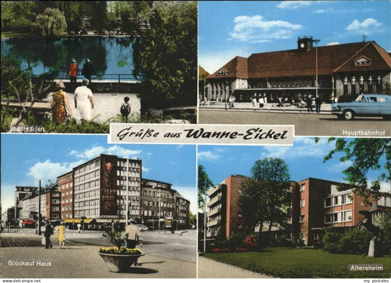 41228113 Wanne-Eickel Altersheim Hauptbahnhof Stadtgarten Glueckauf Haus  Wanne- - Herne