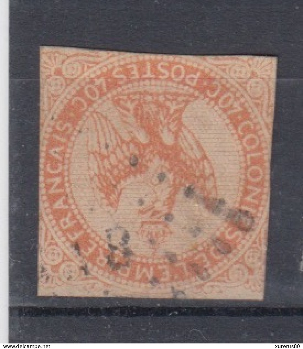 #199 COLONIES GENERALES N° 5 Oblitéré Losange GAB (Gabon) - Eagle And Crown