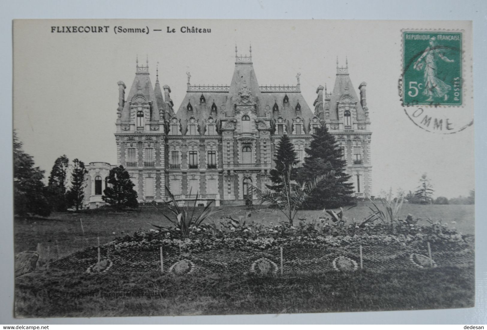 CPA 1917 FLIXECOURT Somme Le Château - NOV30 - Flixecourt