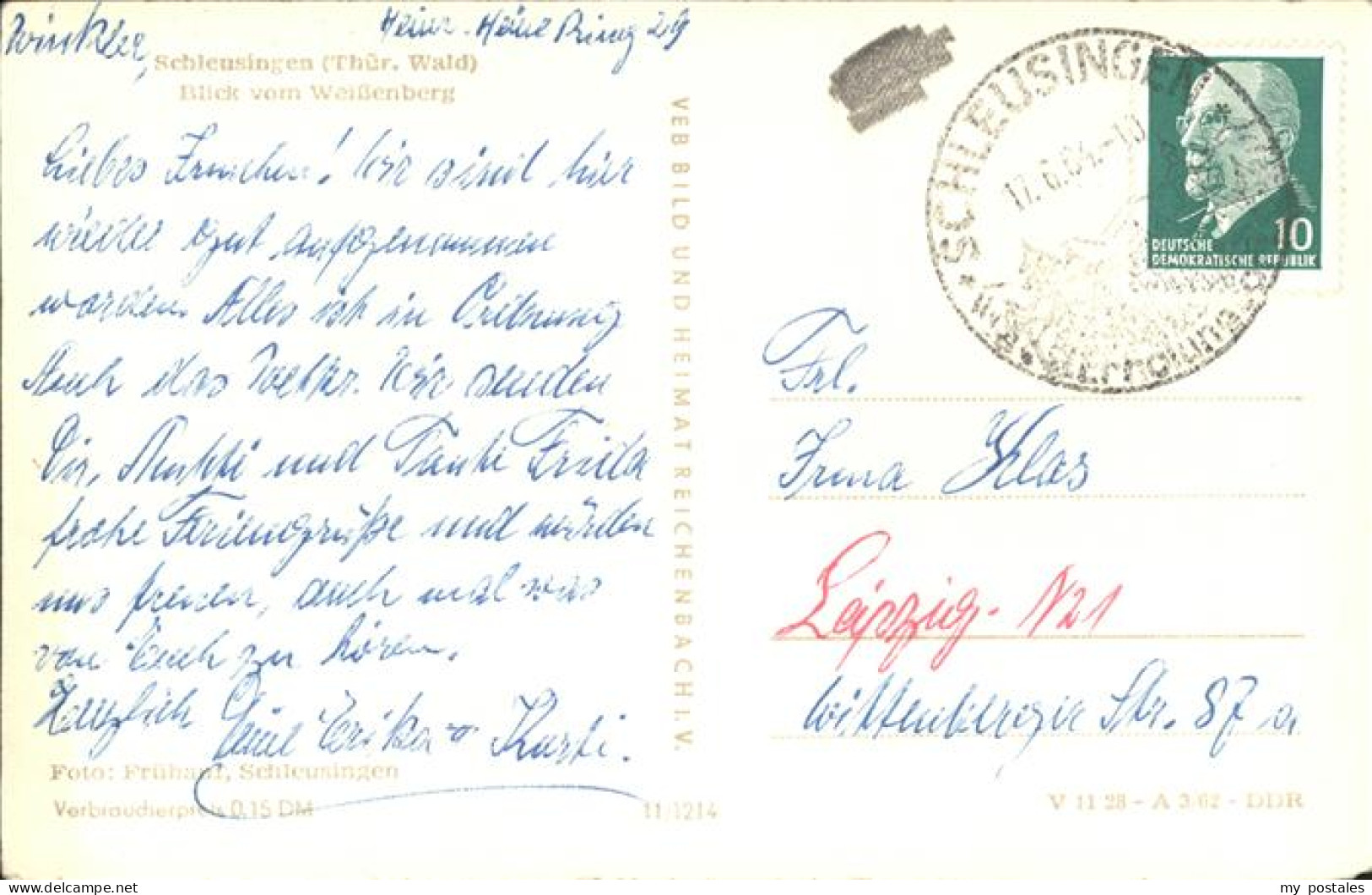 41226112 Schleusingen Weissenberg, Thuer. Wald Schleusingen - Schleusingen