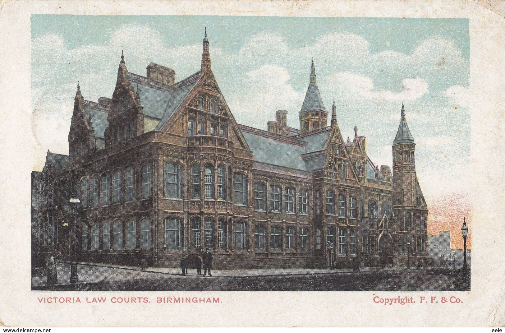 BR46. Vintage Postcard. Victoria Law Courts, Birmingham. Warwickshire - Birmingham