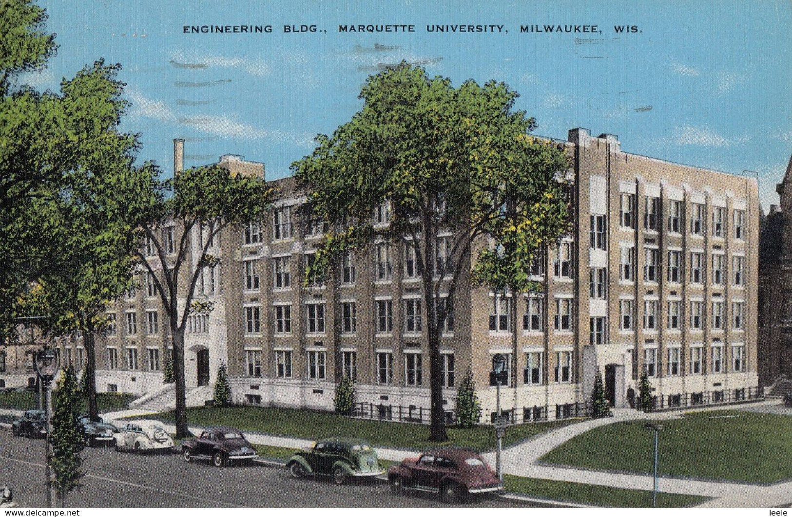 BR25. Vintage US Postcard. Engineering Building, Marquette University. Milwaukee. Wis - Milwaukee