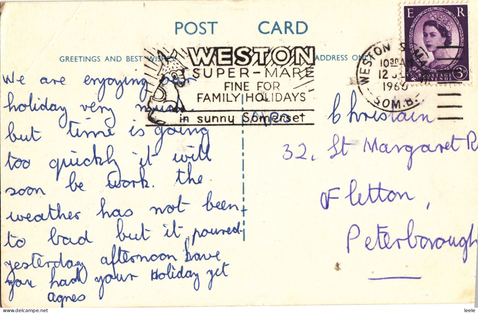 BR07. Postcard. Lilypond, Winter Gardens, Weston-Super-Mare. Somerset - Weston-Super-Mare