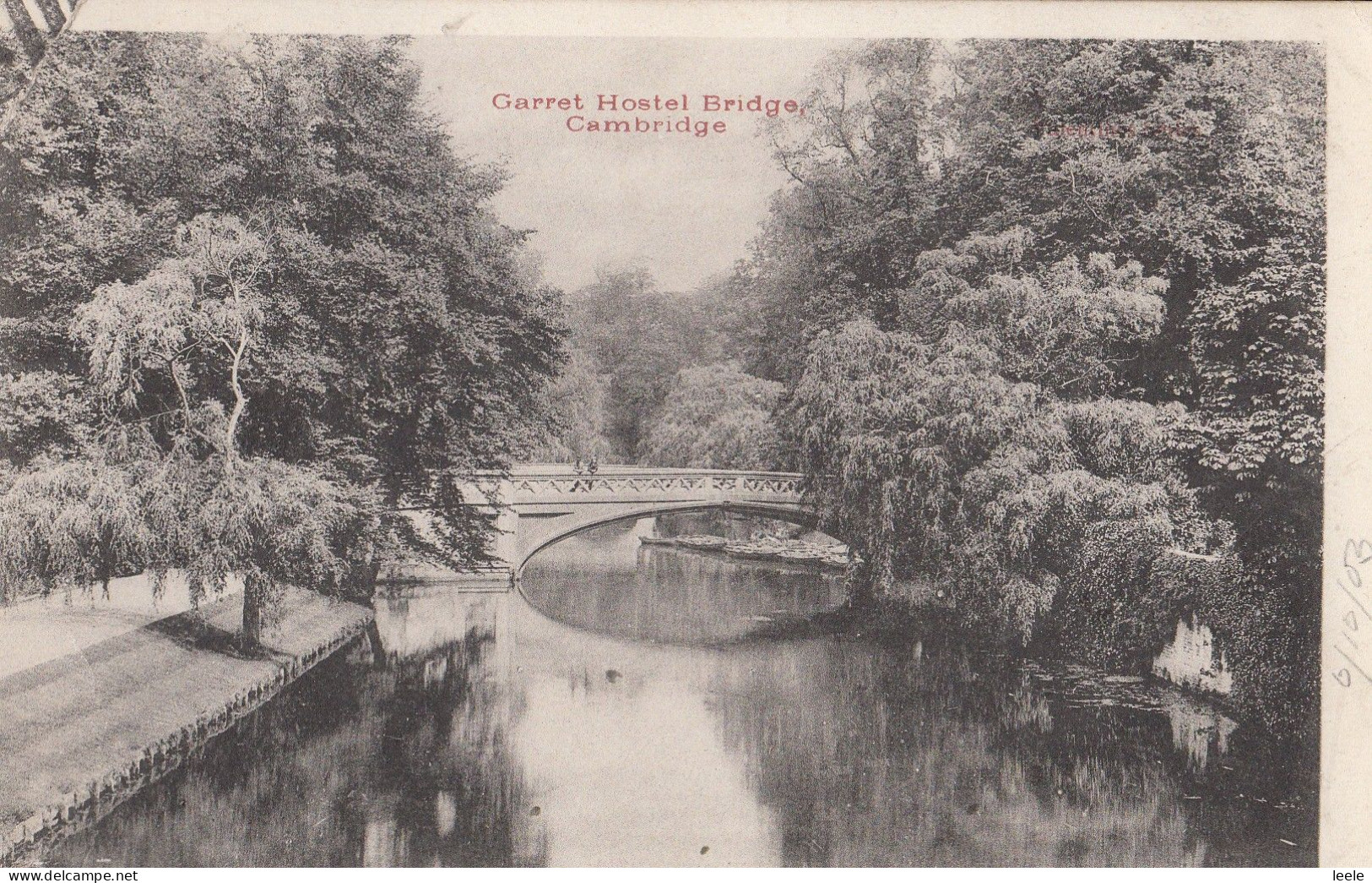 BR08. Collectible Postcard. Garret Hostel Bridge, Cambridge.1903 - Cambridge