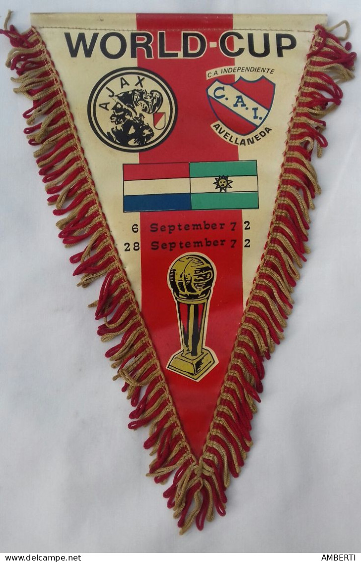 Banderin Final Intercontinental 1972 - Uniformes Recordatorios & Misc