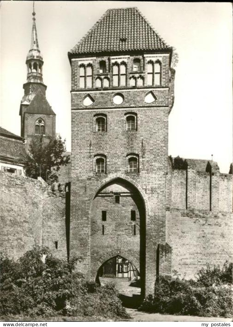 41225980 Tangermuende Elbtor, Denkmal, Wehrarbeiterarchitektur Tangermuende - Tangermuende