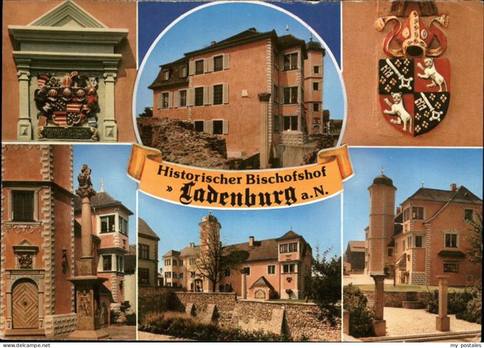 41225930 Ladenburg Historischer Bischofshof, Stadwappen Ladenburg - Ladenburg