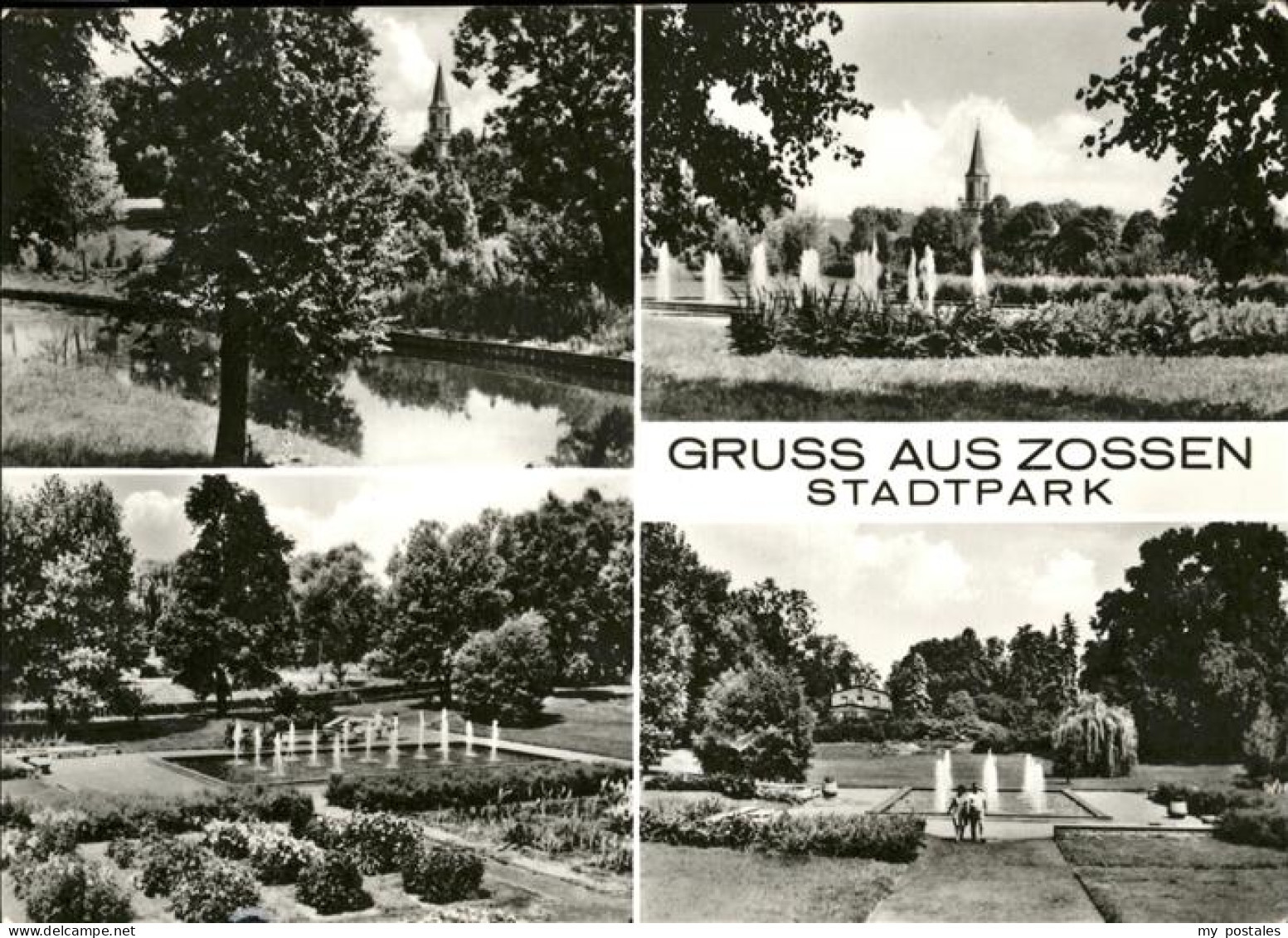 41225857 Zossen Brandenburg Stadtpark, Springbrunnen Zossen - Zossen