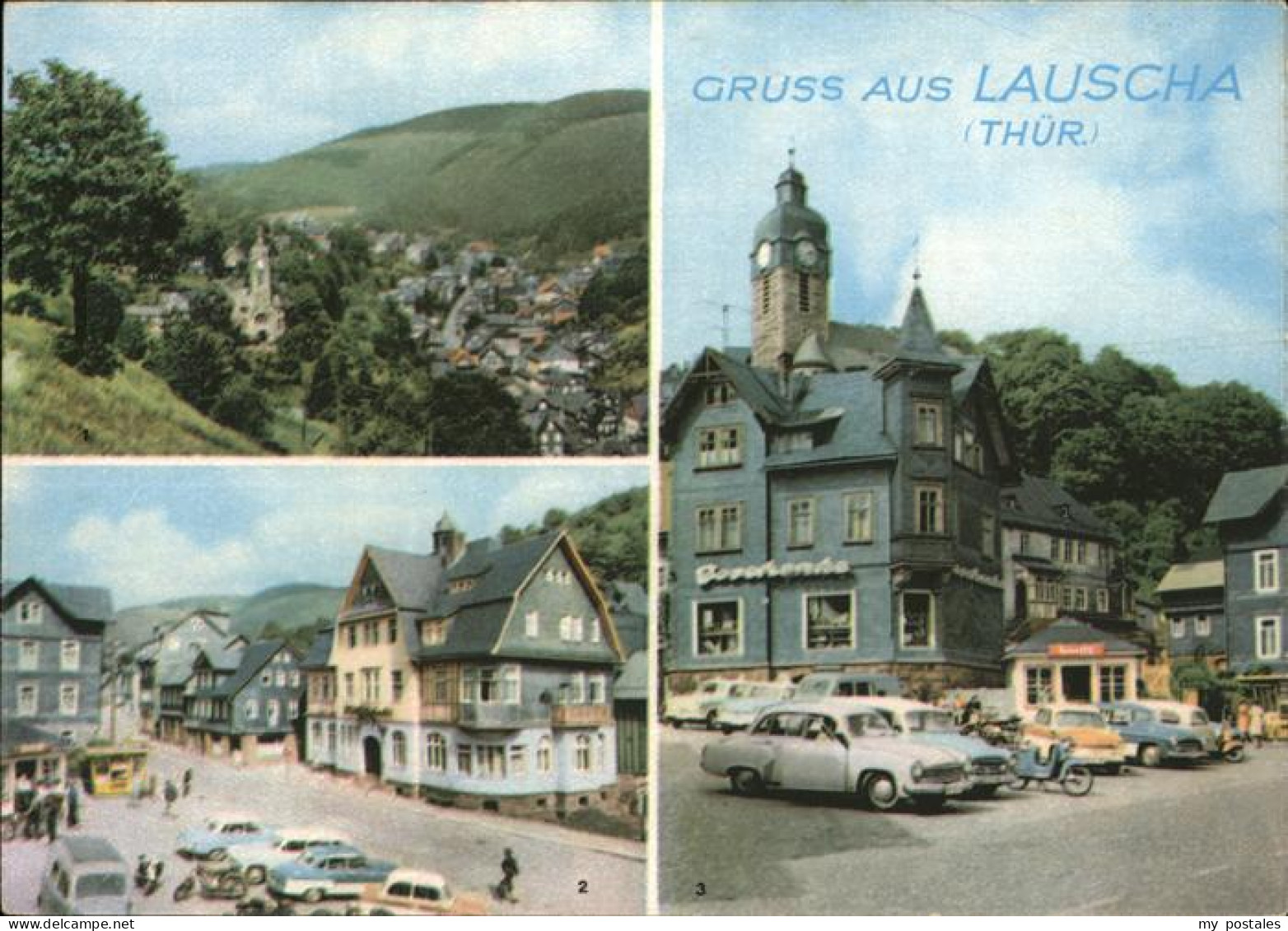 41225803 Lauscha Thueringen, Huettenplatz, Kulturhaus Lauscha - Lauscha