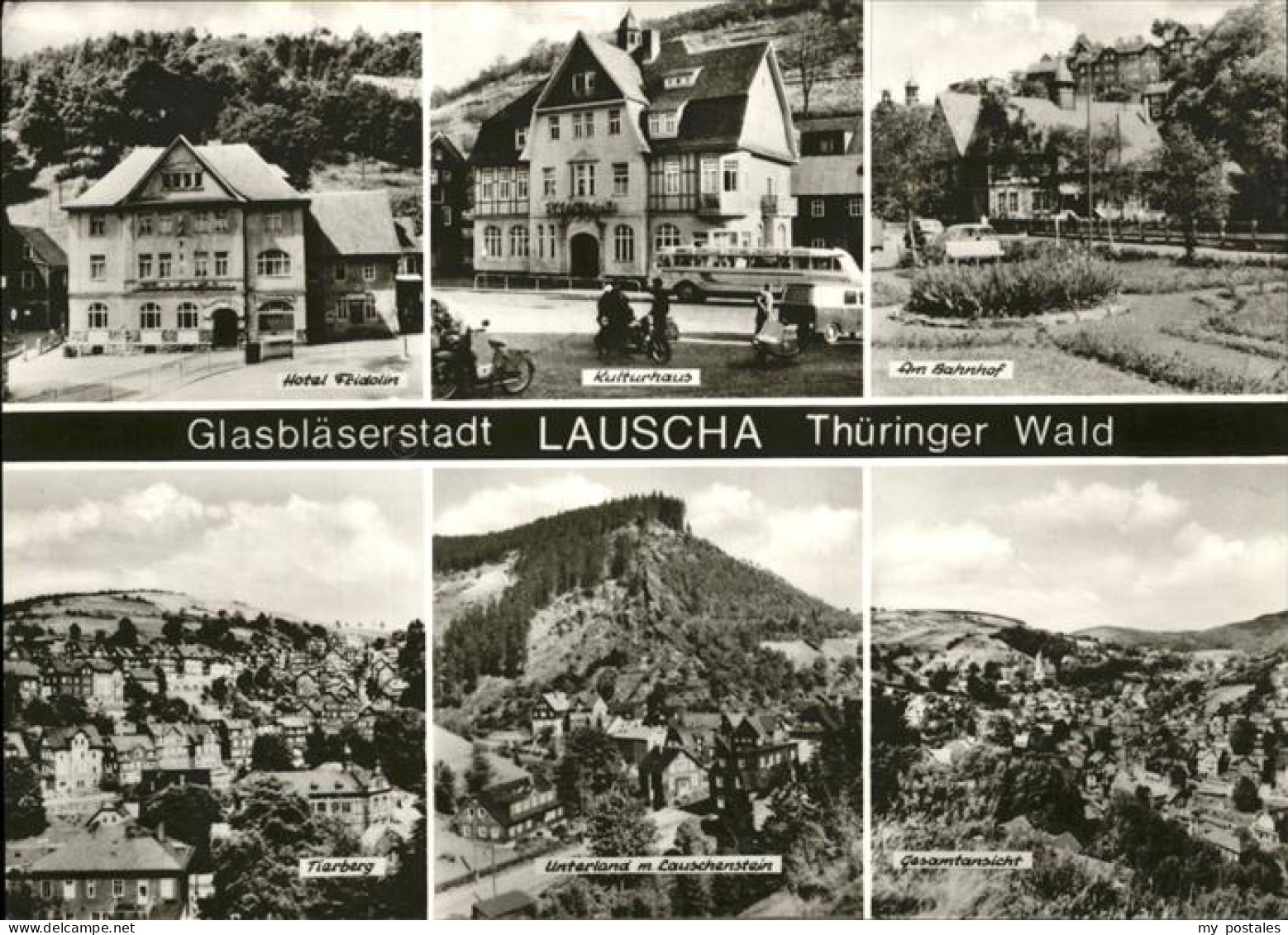 41225800 Lauscha Glasblaeserstadt, Bahnhof, Kulturhaus, Hotel Fridolin Lauscha - Lauscha