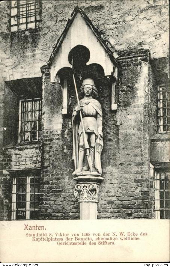 41225667 Xanten Standbild S. Viktor 1468, Kapitelplatz Xanten - Xanten