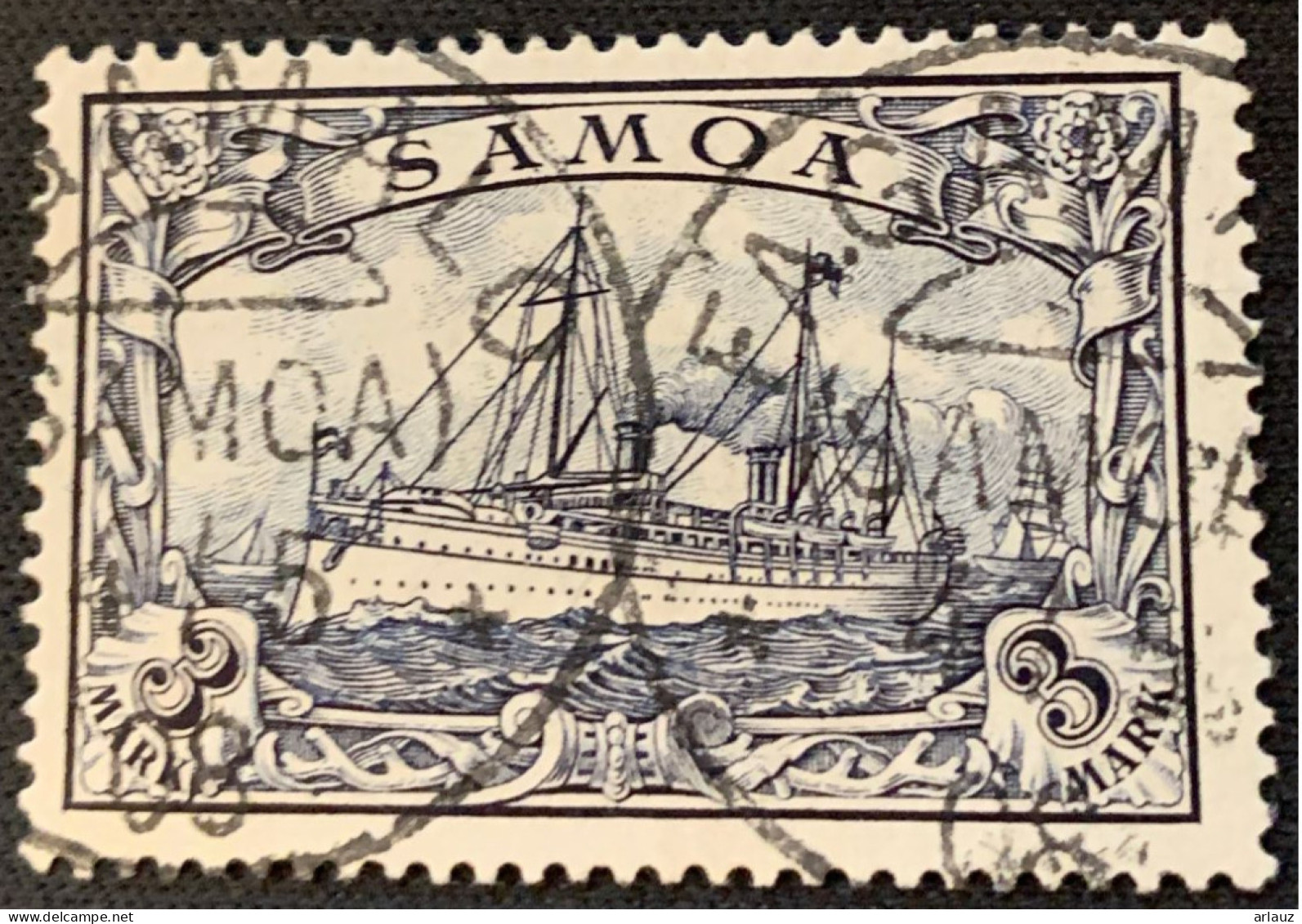 SAMOA.1900.COLONIE ALLEMANDE.MICHEL N°18. OBLITÉRÉ.24B23 - Samoa