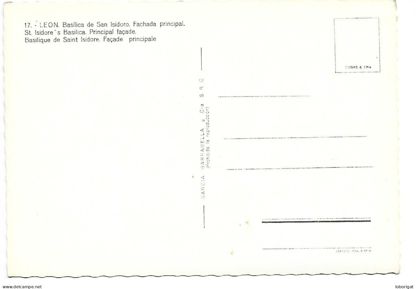 BASILICA DE SAN ISIDORO, FACHADA PRINCIPAL / ST. ISIDORE'S BASILICA, PRINCIPAL FAÇADE .-  LEON.- ( ESPAÑA ). - León