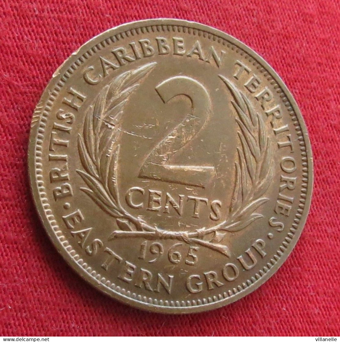 British Caribbean Territories 2 Cents 1965 KM# 3 *VT Caraibas Caraibes Orientales - Territoires Britanniques Des Caraïbes