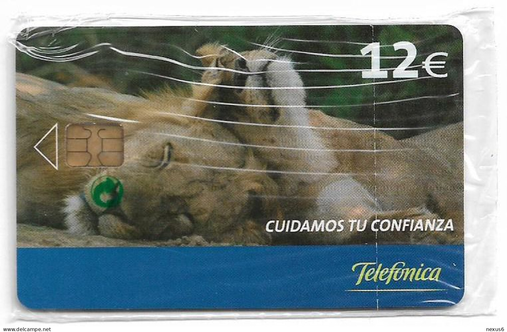 Spain - Telefónica - Cuidamos Tu Confianza - Leones, Lions - P-573 - 09.2005, 12€, 3.800ex, NSB - Privatausgaben