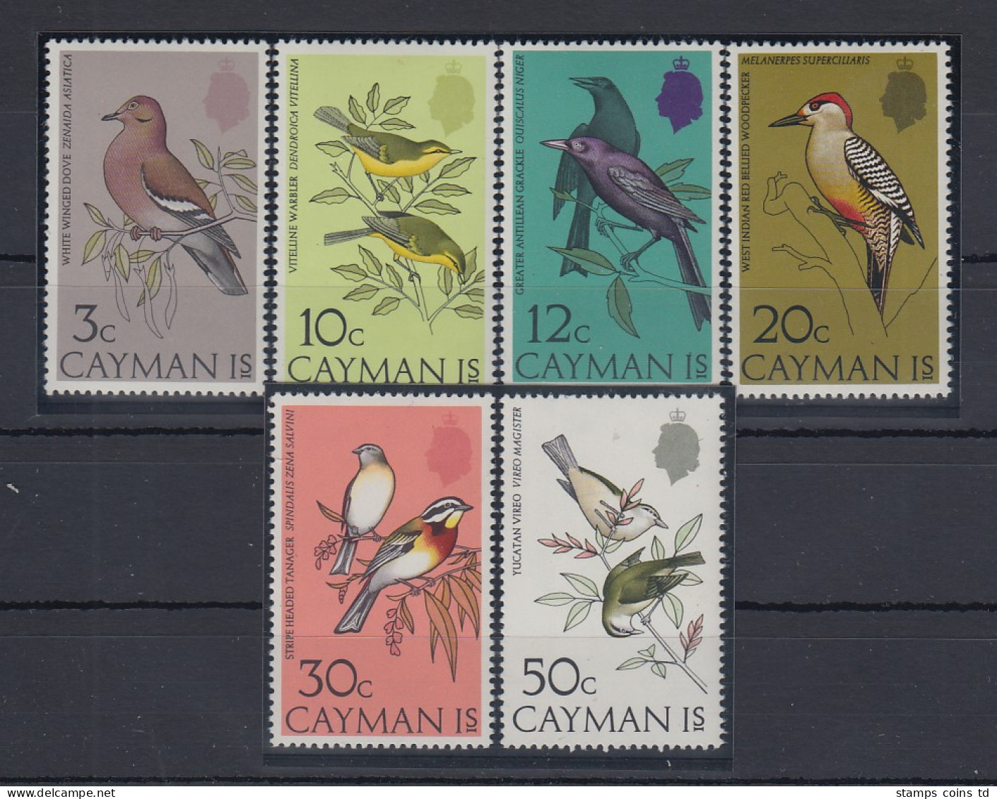 Kaiman-Inseln / Cayman Islands 1974 Vögel Mi.-Nr. 321-326 ** - Cayman Islands