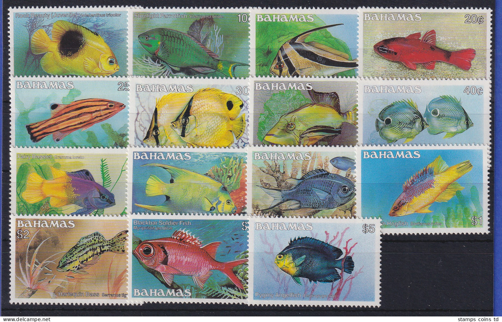 Bahamas 1987 Fische Mi.-Nr. 618-632 (Nr. 633 Fehlt) Postfrisch ** - Bahamas (1973-...)