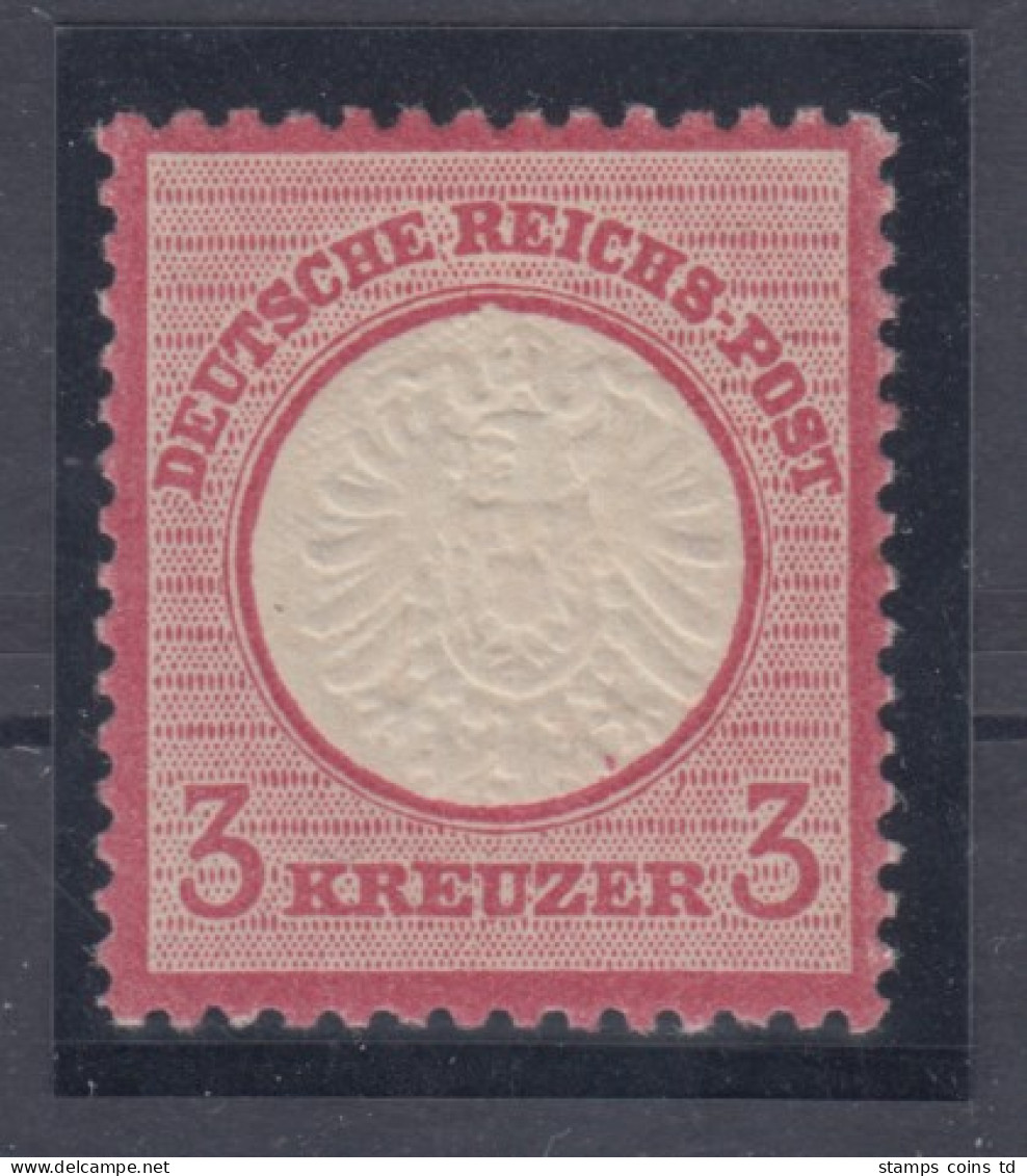 Dt. Reich Großer Brustschild, Mi.-Nr. 25 * Mit Seltenem Plattenfehler V  - Unused Stamps