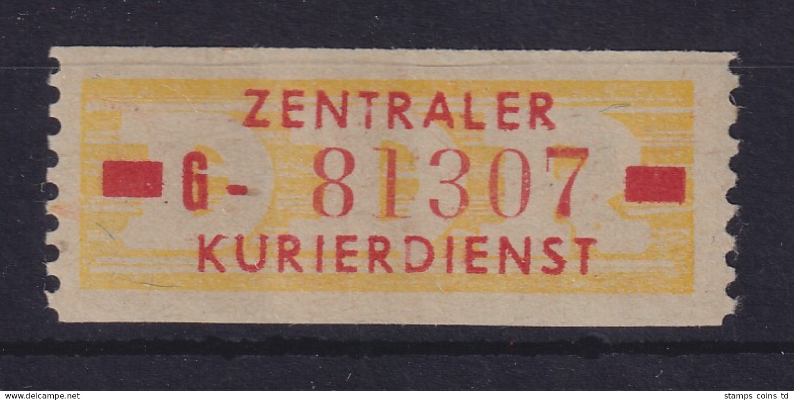 DDR Dienstmarken B Mi.-Nr. 18 II G Suhl # 81307 Postfrisch ** - Postfris