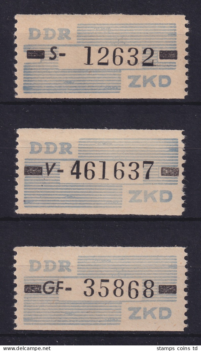 DDR Dienstmarken B Mi.-Nr. 26 S, V Und GF Schwerin, Halle/S., Suhl Postfrisch ** - Ungebraucht