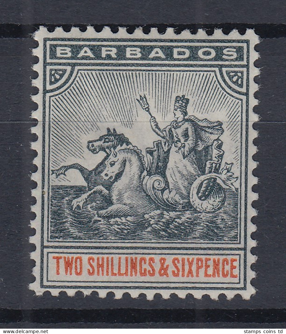 Barbados 1892 Kleines Kolonialsiegel Mi.-Nr. 51 Sauber Ungebraucht  - Barbados (1966-...)