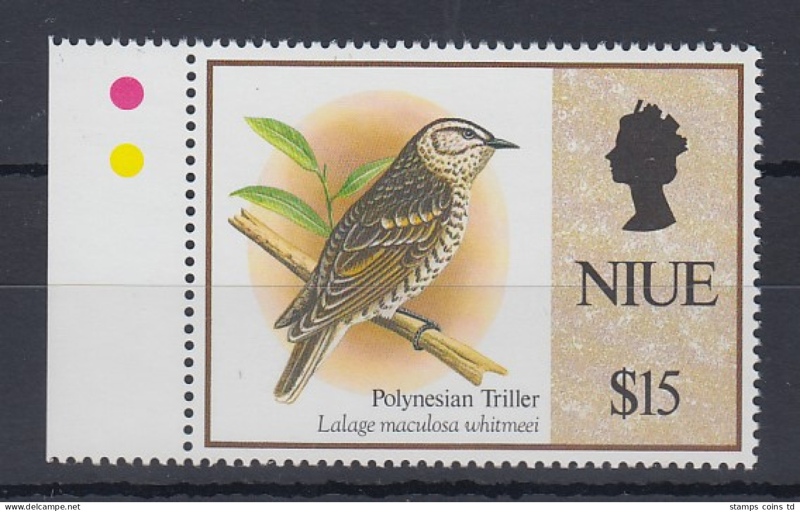 Niue 1993 Freimarke: Vögel Mi.-Nr. 835 ** - Niue