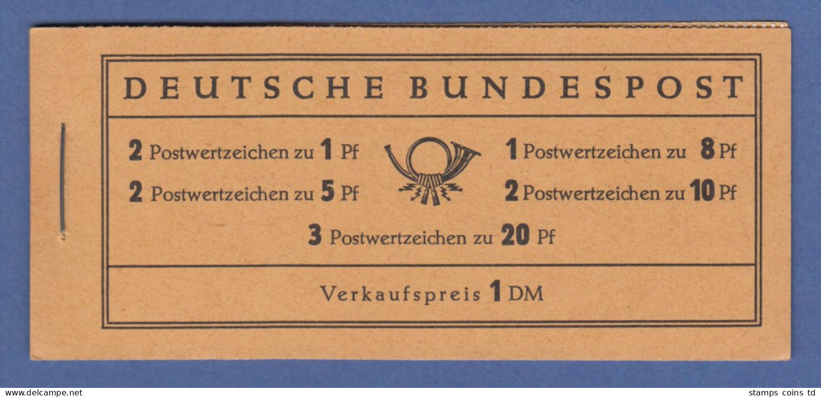 Bundesrepublik Heuss Markenheftchen Mi.-Nr. MH 4 Xv Postfrisch **  - 1951-1970