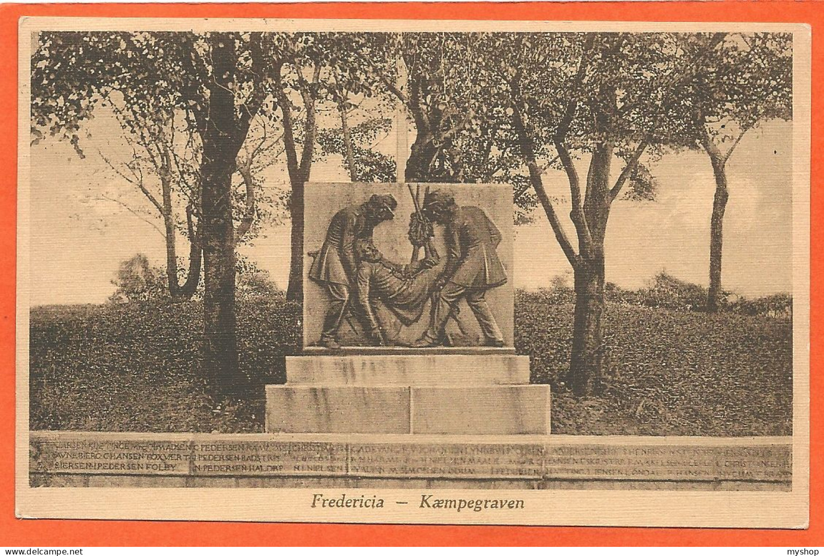 DK084_*   FREDERICIA KÆMPEGRAVEN * SENT  1914 - Danemark