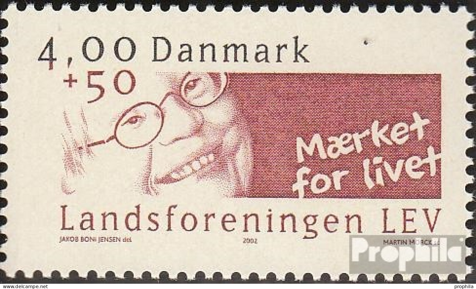 Dänemark 1305 (kompl.Ausg.) Postfrisch 2002 LEV - Nuevos