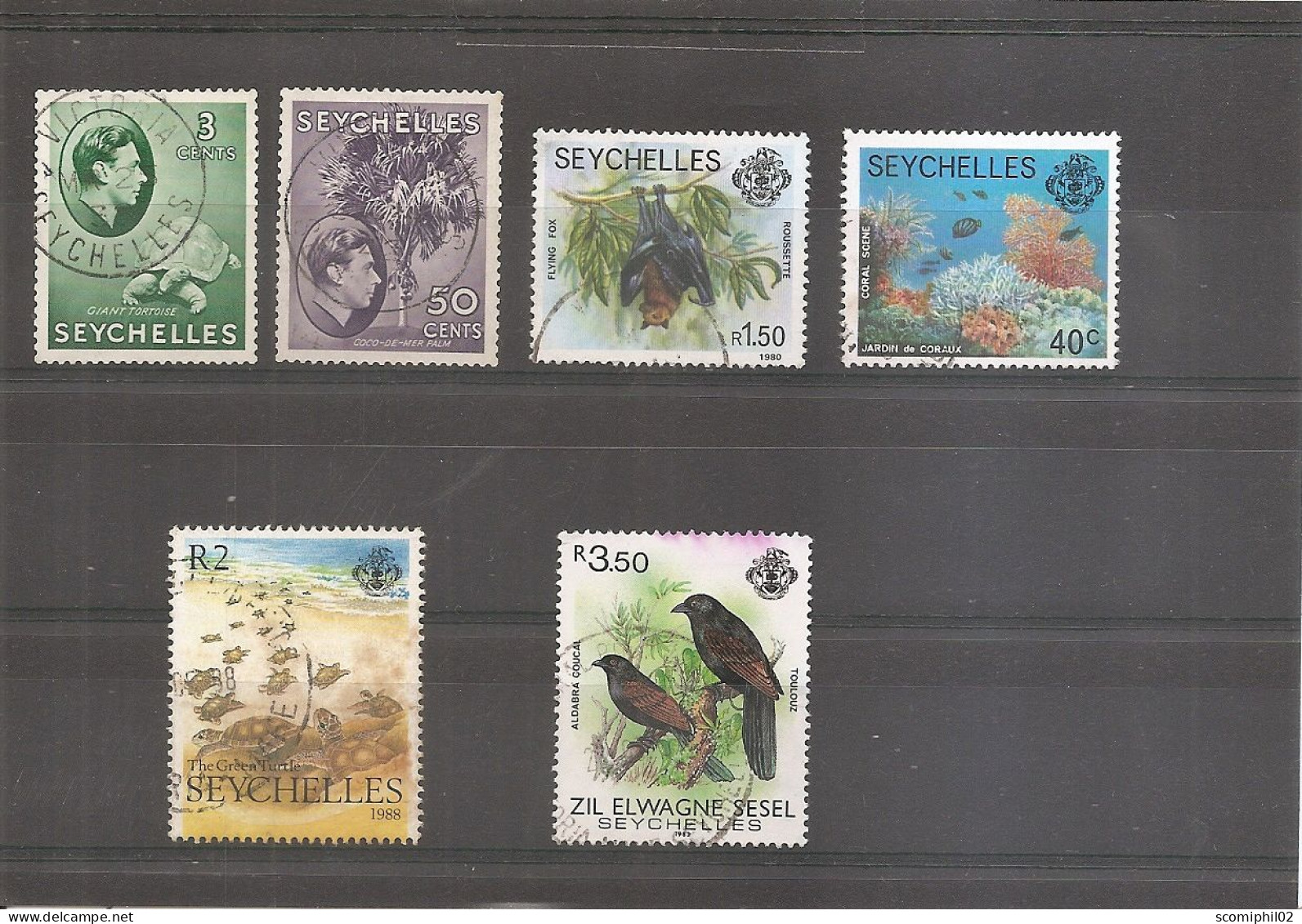 Seychelles ( Lot De 6 Timbres Différents Oblitérés ) - Seychellen (1976-...)