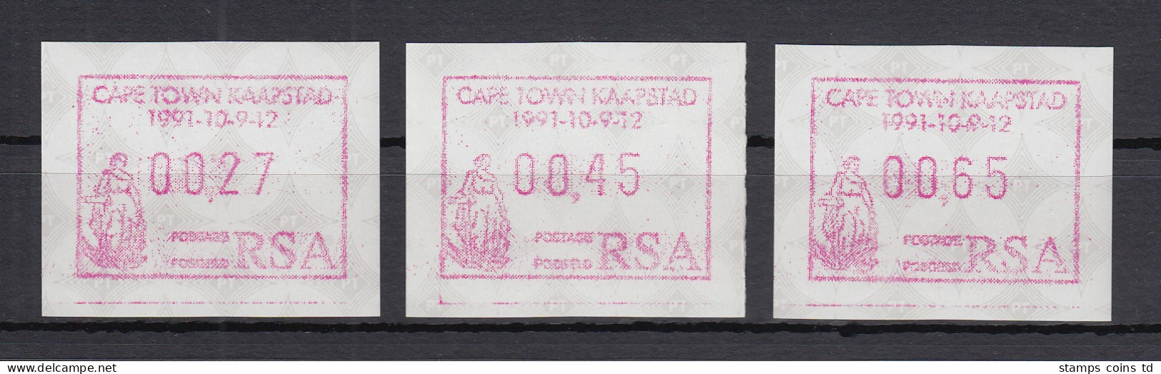 Südafrika FRAMA-Sonder-ATM CAPE TOWN KAAPSTAD Aus OA !  Satz 27-45-65 **   RR !  - Frama Labels