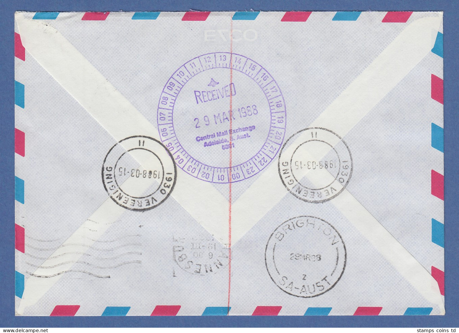 RSA Südafrika FRAMA-ATM Aus OA P.026 Vereeniging Wert 02,80 Auf Expr.-FDC -> AUS - Frama Labels