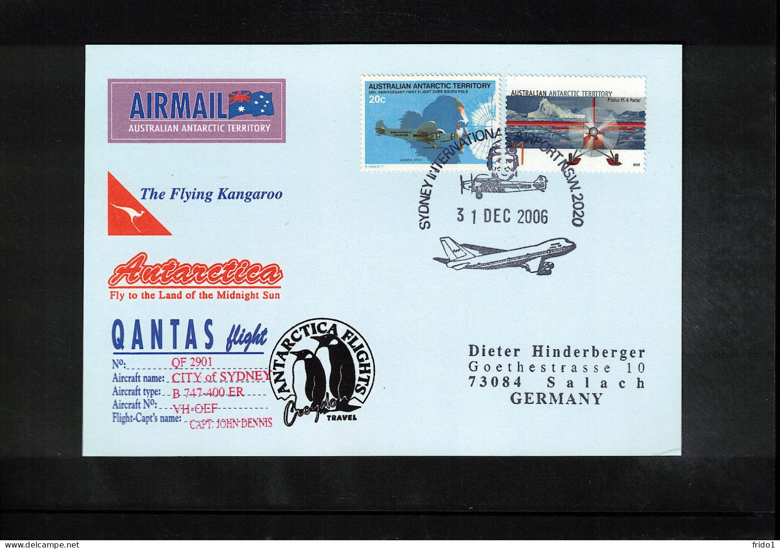 AAT 2006 Antarctica - Quantas Antarctica Flight - Poolvluchten